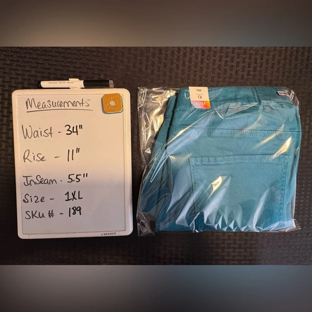 YMI Women’s Teal Shorts - Picture 6 of 6